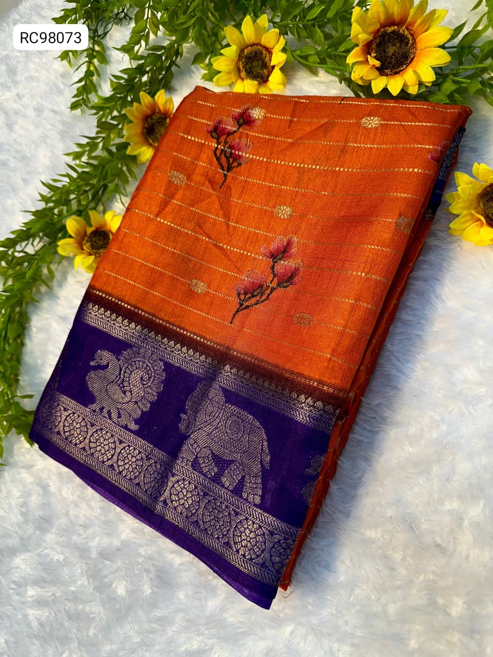 Heavy Mysore Silk Saree – Two Tone Padding Border.