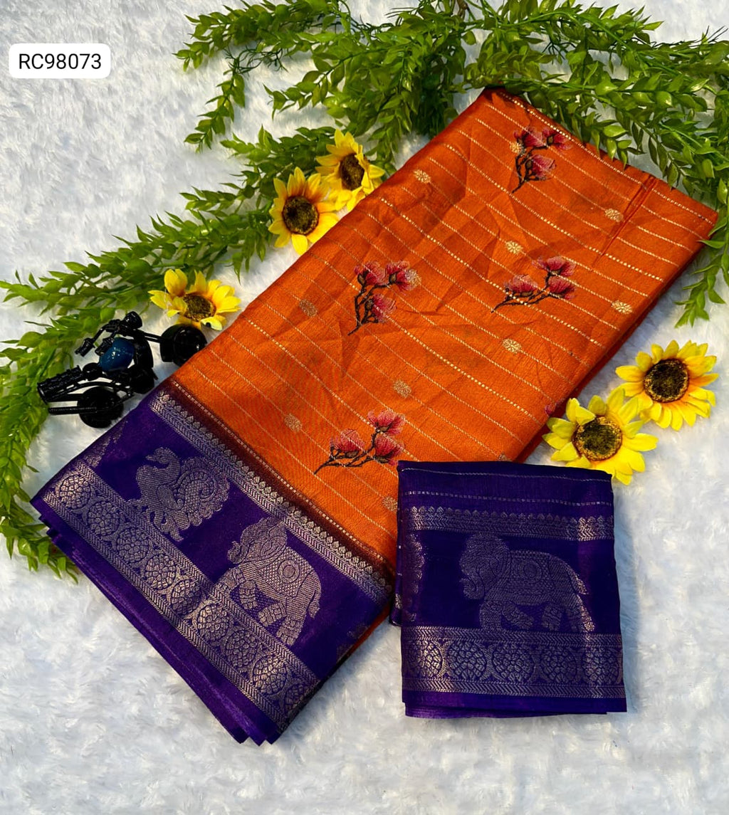 Heavy Mysore Silk Saree – Two Tone Padding Border.