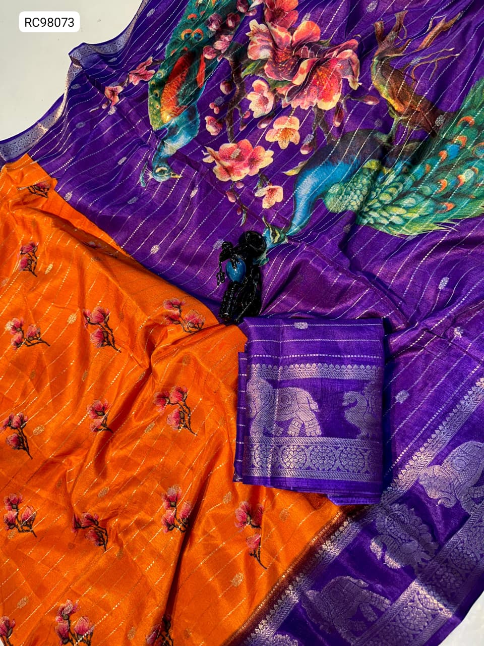 Heavy Mysore Silk Saree – Two Tone Padding Border.