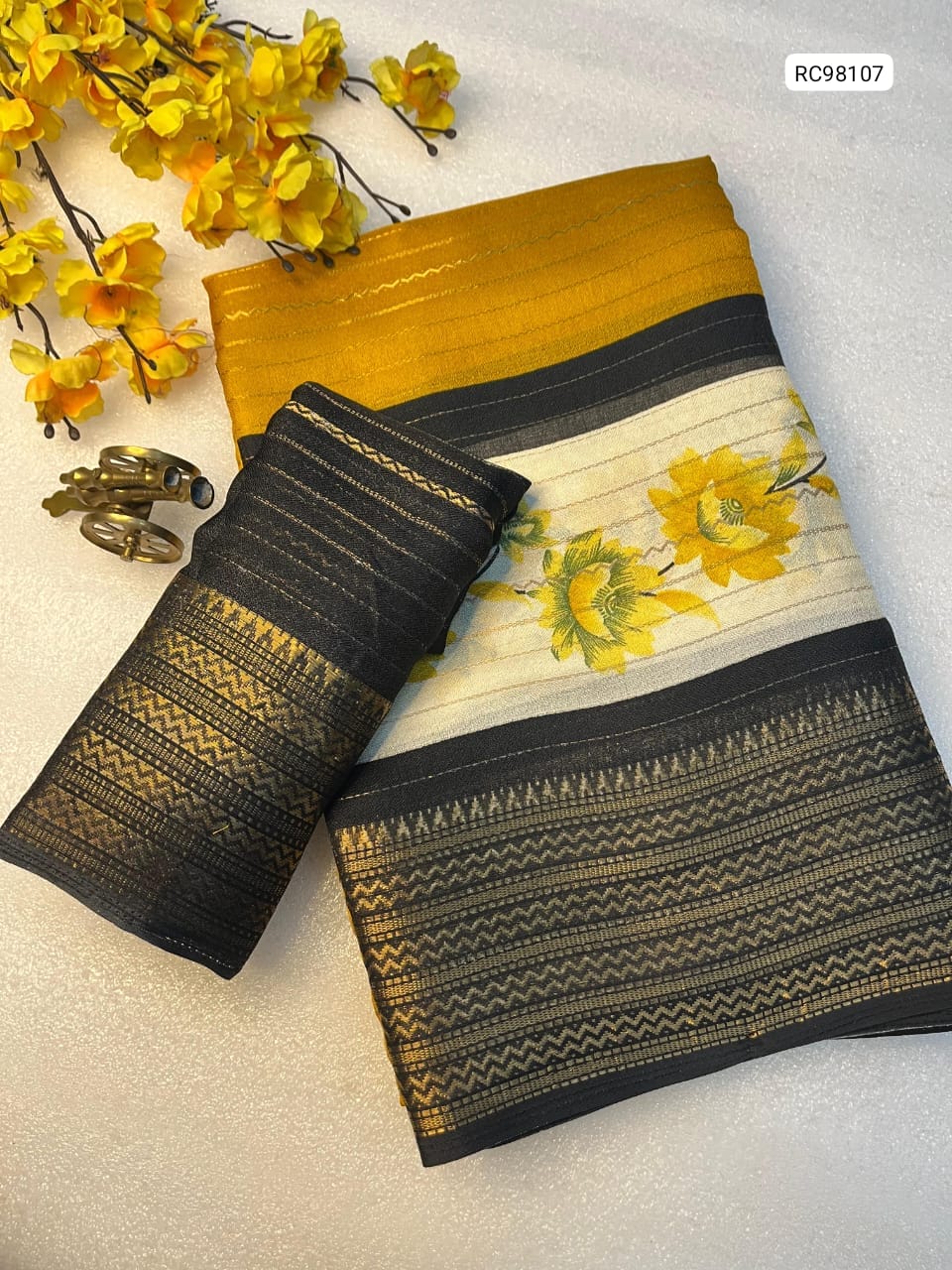 Heavy Mysore Silk Saree – Two Tone Padding Border