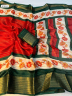 Heavy Mysore Silk Saree – Two Tone Padding Border