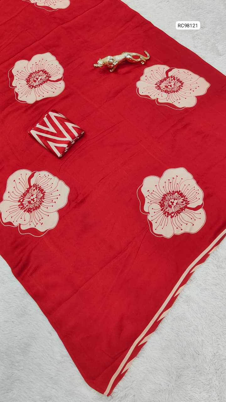 Super Hit Semi Gajji Silk Saree – Ajrakh Rich Pallu