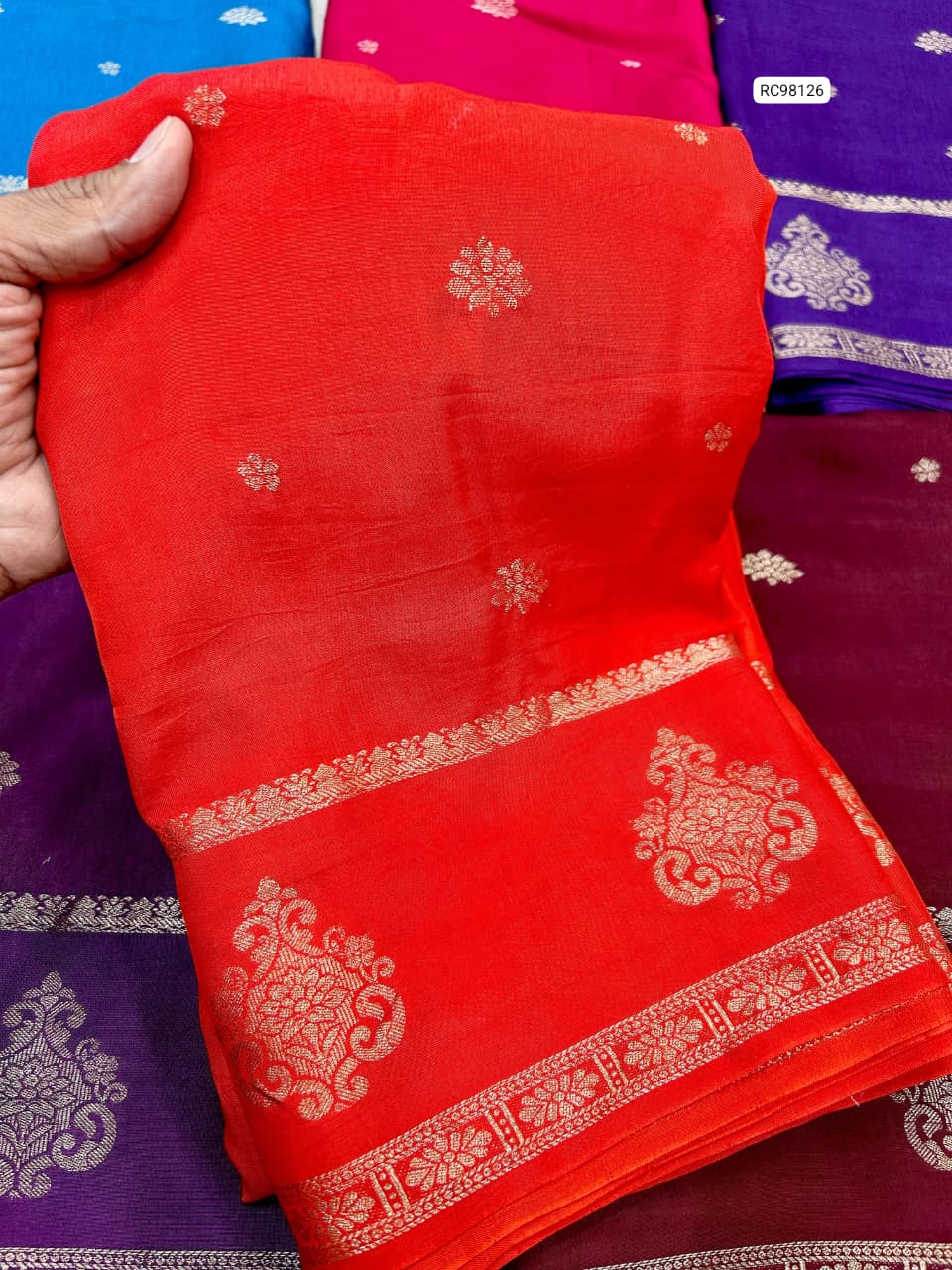 Pure Viscose Muslin Silk Saree