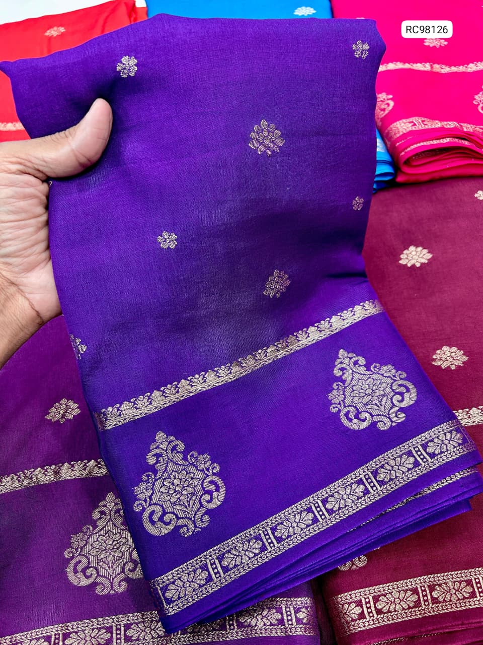 Pure Viscose Muslin Silk Saree