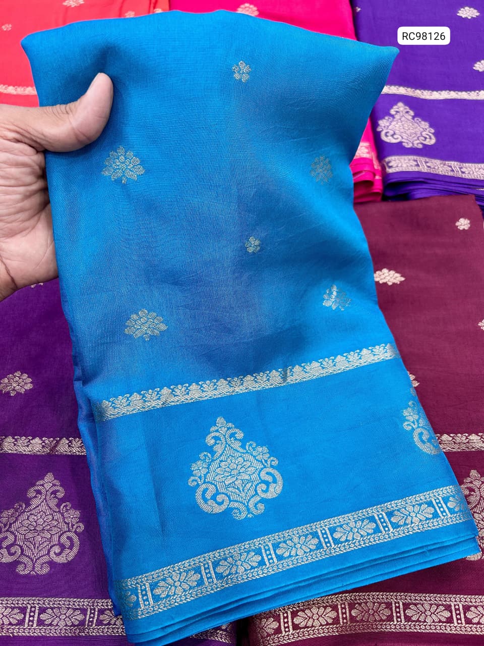 Pure Viscose Muslin Silk Saree