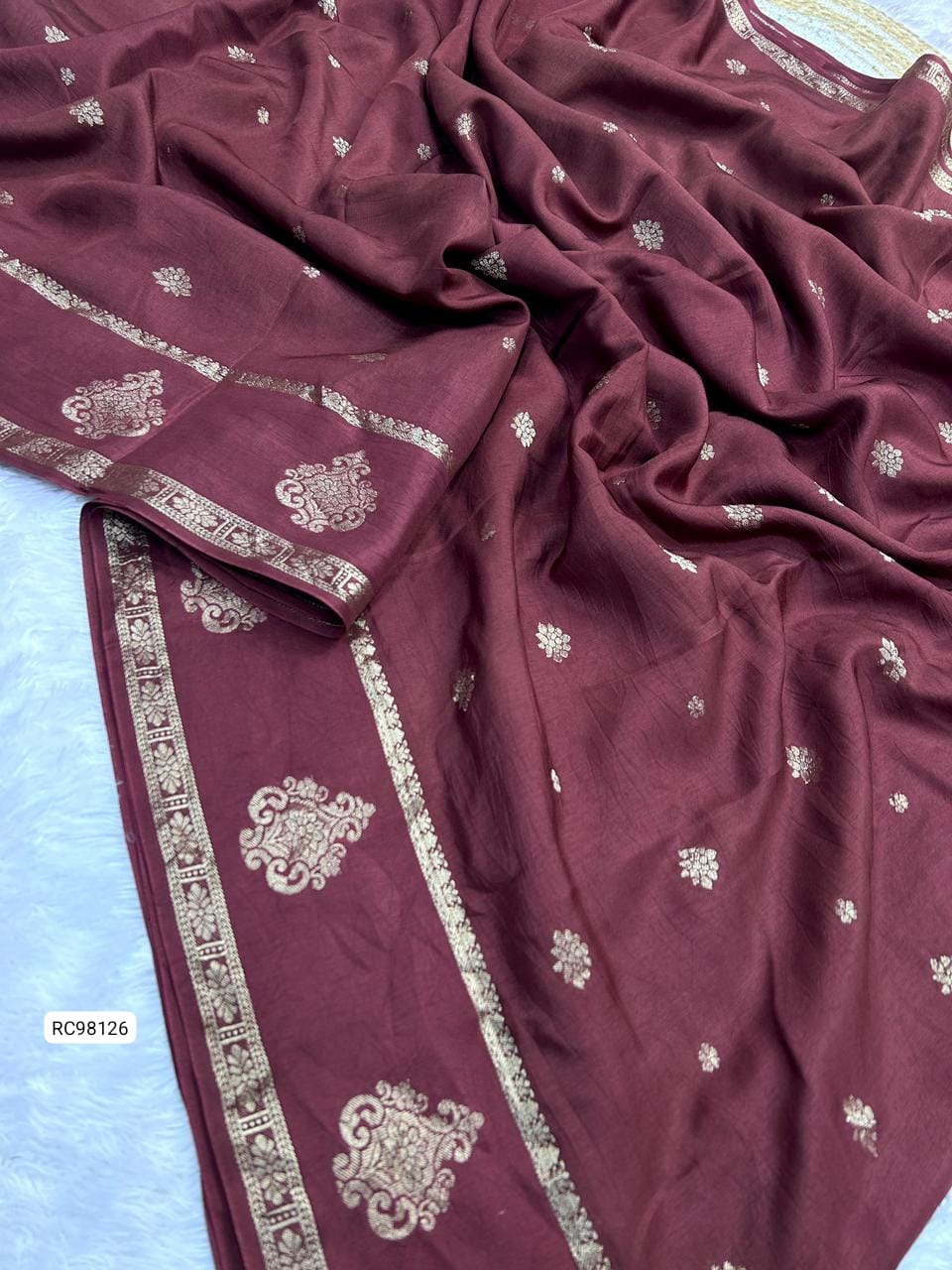 Pure Viscose Muslin Silk Saree