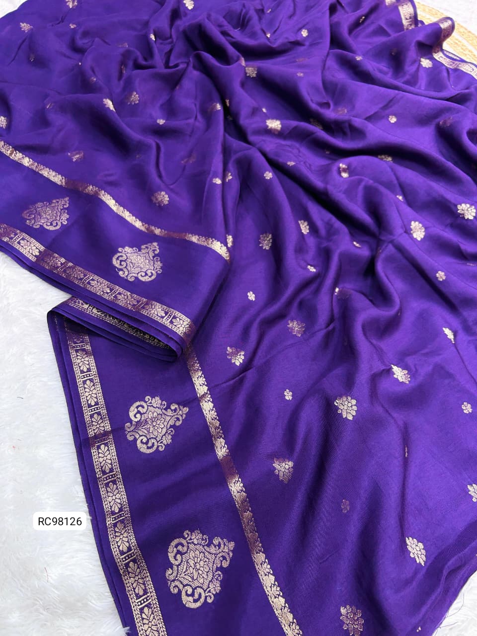 Pure Viscose Muslin Silk Saree