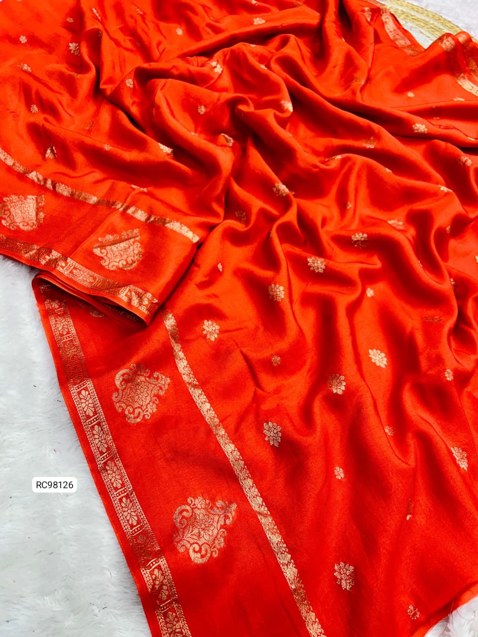 Pure Viscose Muslin Silk Saree