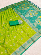 Premium Banarasi Soft Silk Saree – Meenakari Jaal