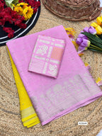 Viscose Chinon Weaving Saree