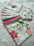 Soft Linen Brush Print Saree