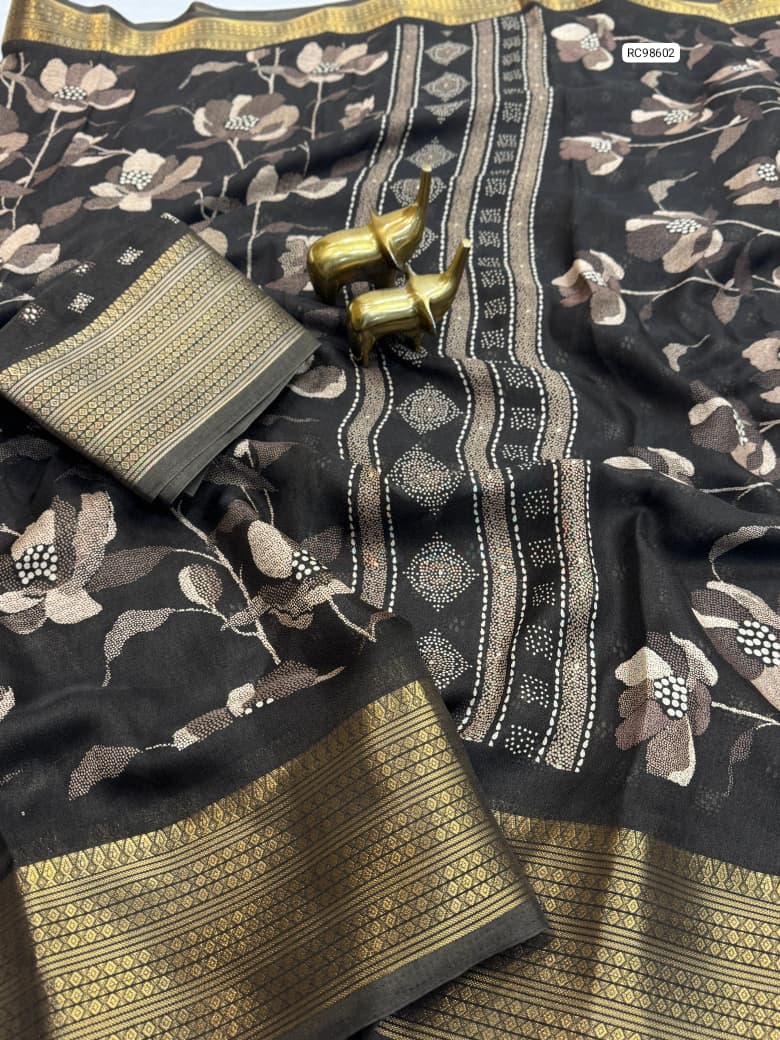 Heavy Marshmellow Jacquard Border Saree