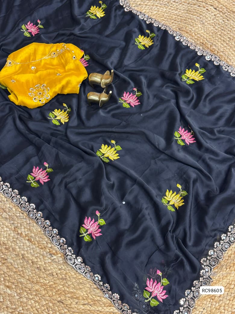 Premium Soft Rangoli Silk Saree