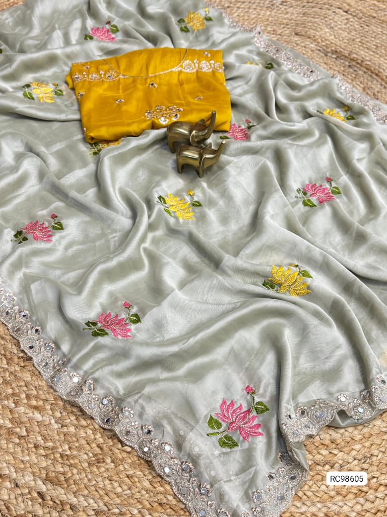 Premium Soft Rangoli Silk Saree