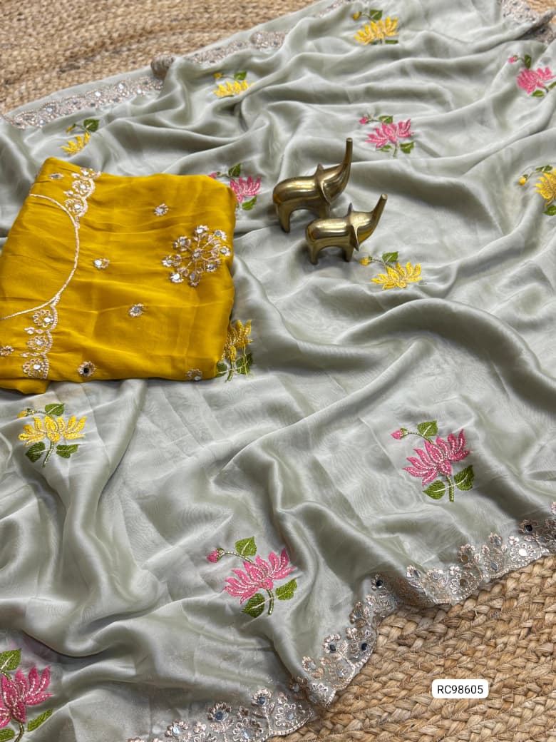 Premium Soft Rangoli Silk Saree