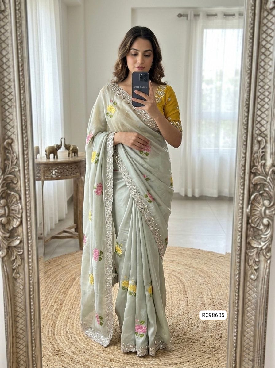 Premium Soft Rangoli Silk Saree