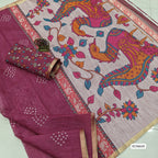 Premium Pure Soft Linen Cotton Saree