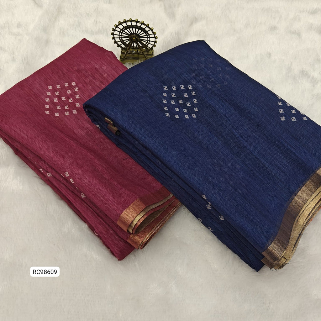 Premium Pure Soft Linen Cotton Saree