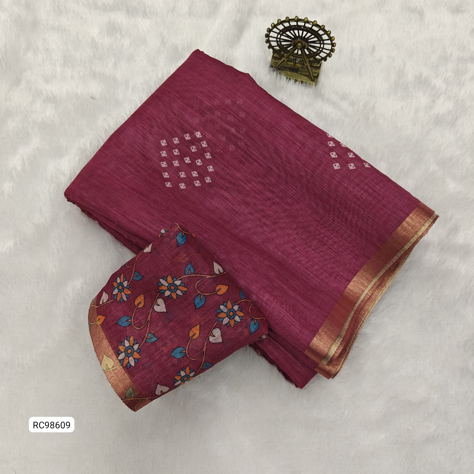Premium Pure Soft Linen Cotton Saree