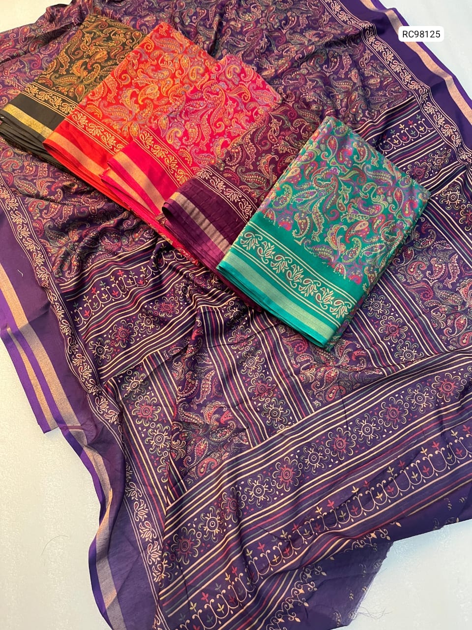 Mangalgiri Heavy Mul Mul Cotton Saree