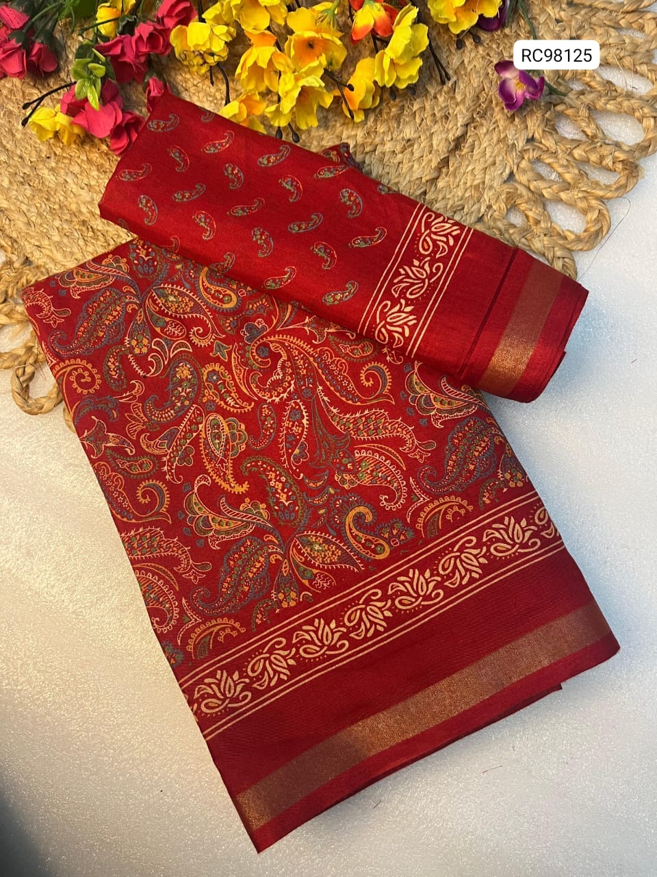 Mangalgiri Heavy Mul Mul Cotton Saree