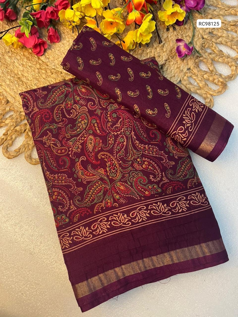 Mangalgiri Heavy Mul Mul Cotton Saree