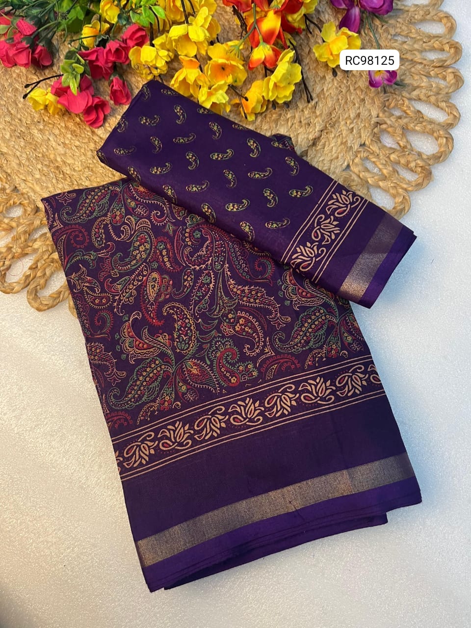Mangalgiri Heavy Mul Mul Cotton Saree