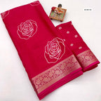 Pure Calcutta Moss Mellow Georgette Sarees