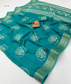 Pure Calcutta Moss Mellow Georgette Sarees
