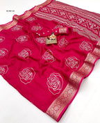 Pure Calcutta Moss Mellow Georgette Sarees