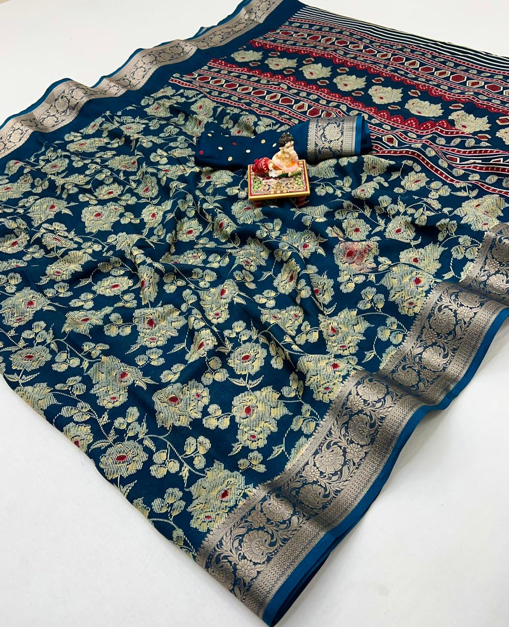 Pure Calcutta Moss Mellow Georgette Sarees