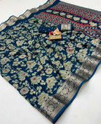 Pure Calcutta Moss Mellow Georgette Sarees