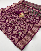 Pure Calcutta Moss Mellow Georgette Sarees