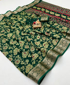 Pure Calcutta Moss Mellow Georgette Sarees