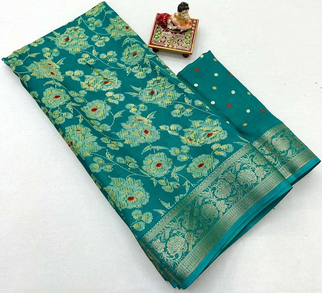 Pure Calcutta Moss Mellow Georgette Sarees