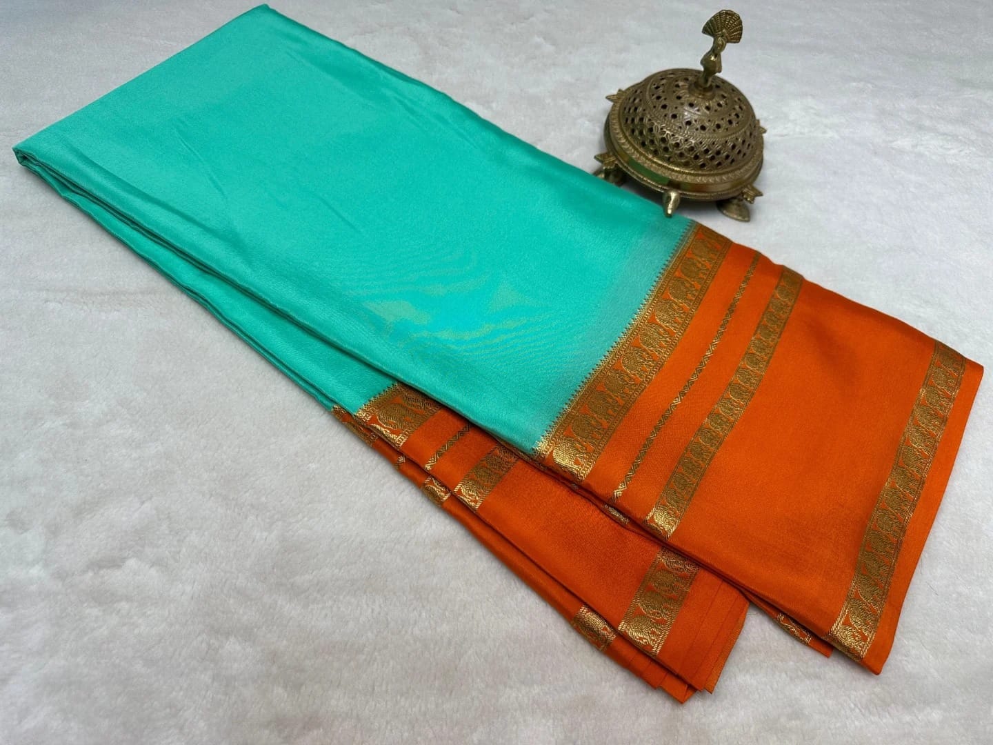 Super Premium Semi Crepe Mysore Silk sarees