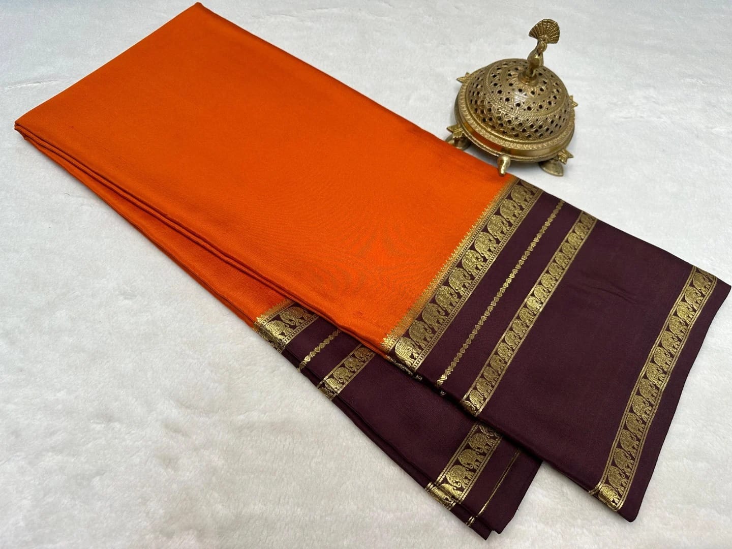 Super Premium Semi Crepe Mysore Silk sarees