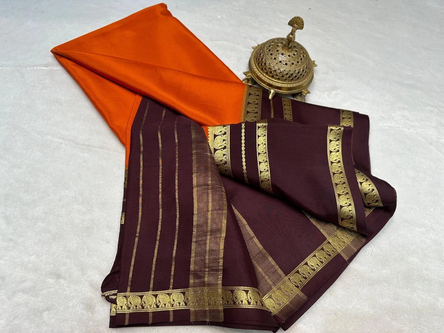Super Premium Semi Crepe Mysore Silk sarees