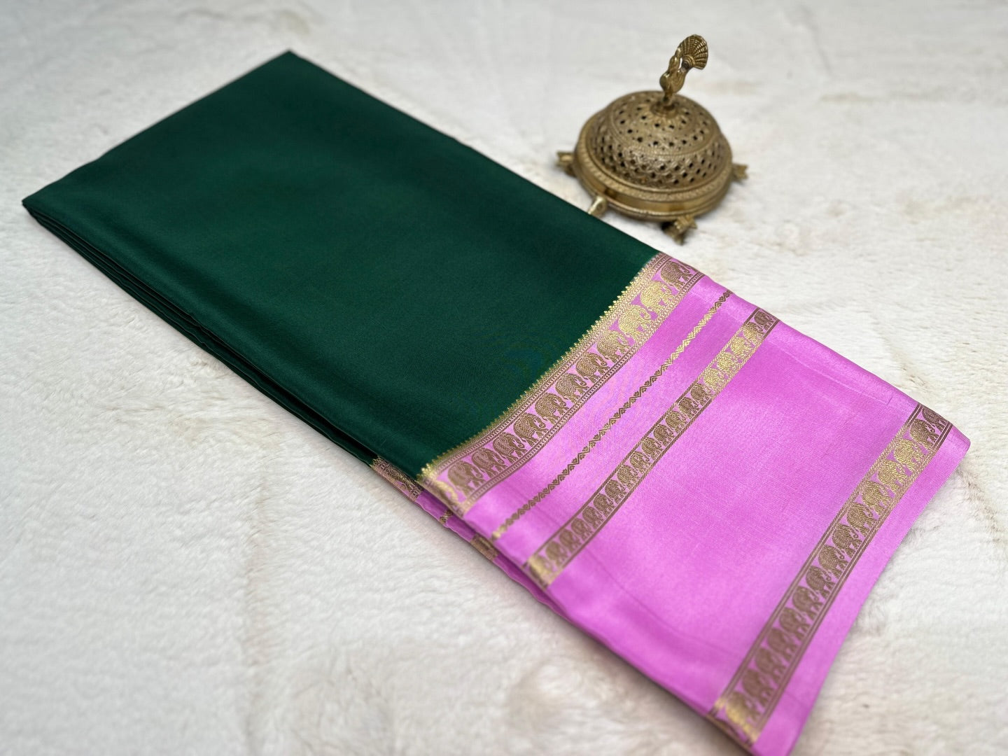 Super Premium Semi Crepe Mysore Silk sarees