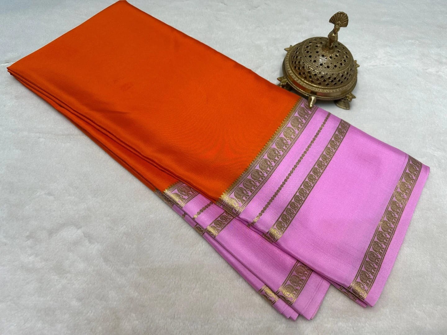 Super Premium Semi Crepe Mysore Silk sarees
