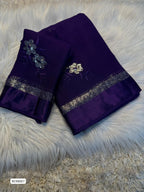 Pure Viscose Georgette Saree