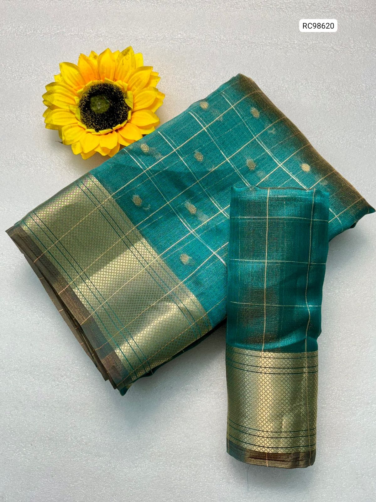 Premium Simar Silk Chex Saree