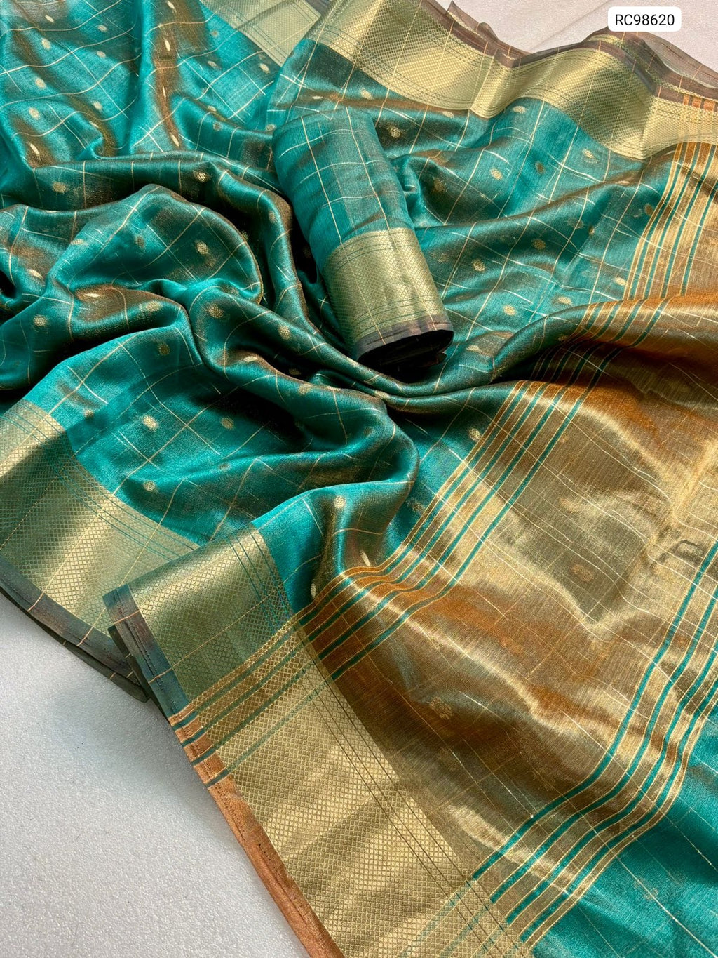 Premium Simar Silk Chex Saree