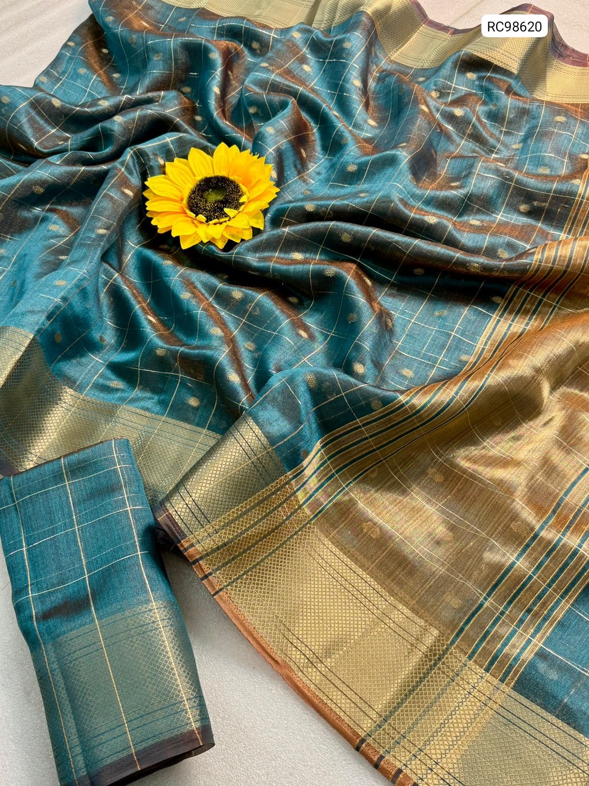 Premium Simar Silk Chex Saree