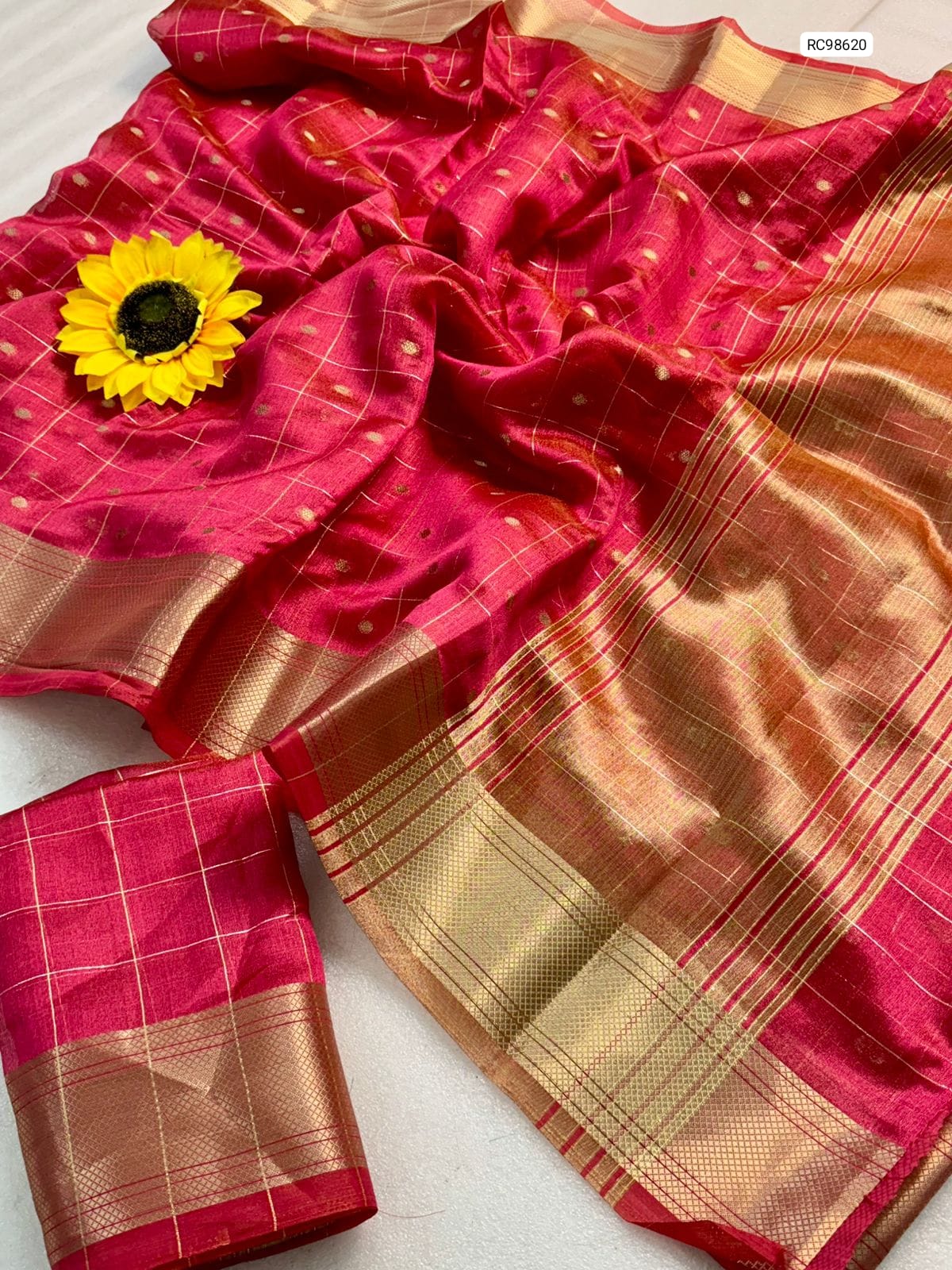 Premium Simar Silk Chex Saree