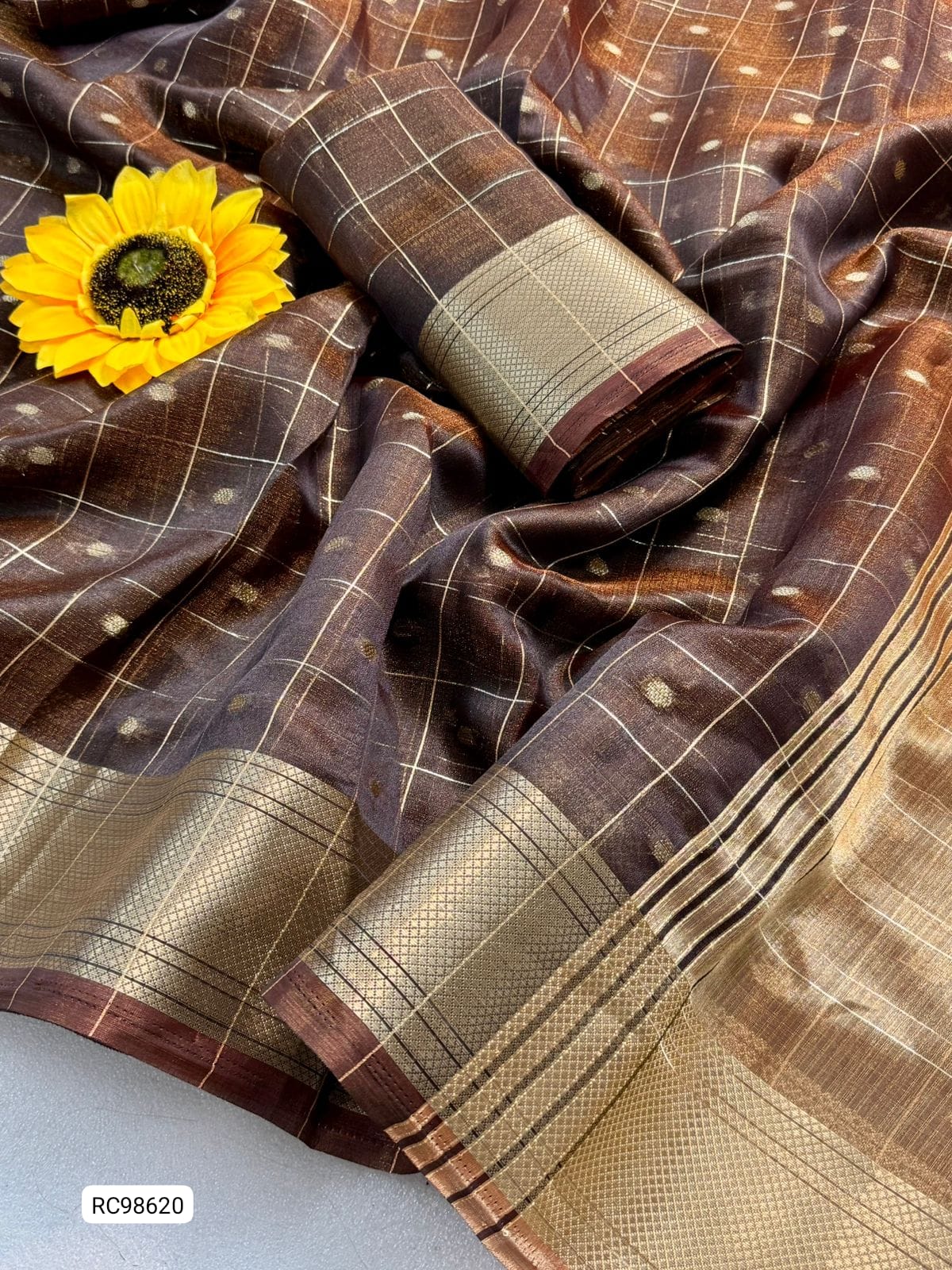 Premium Simar Silk Chex Saree