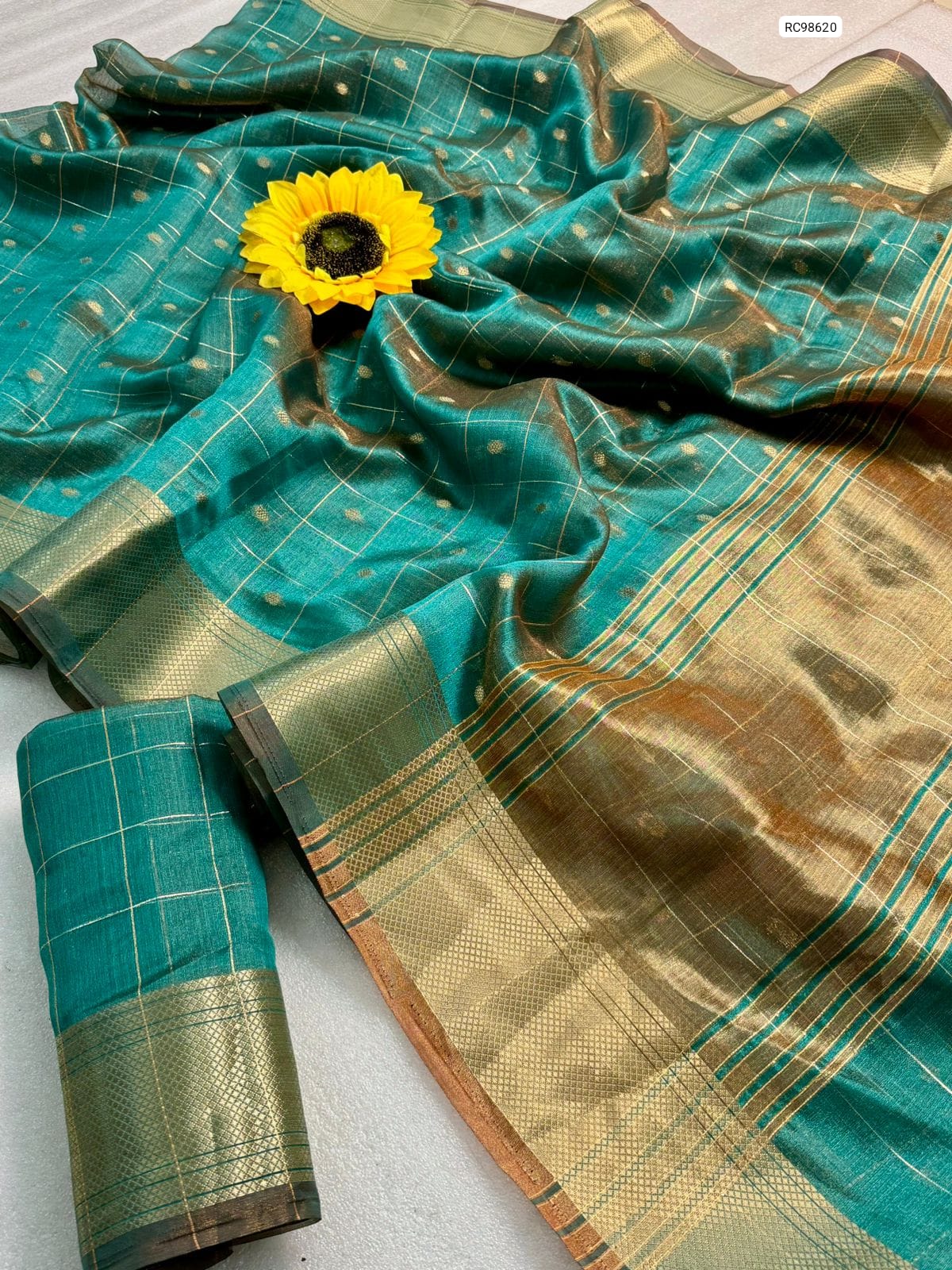 Premium Simar Silk Chex Saree