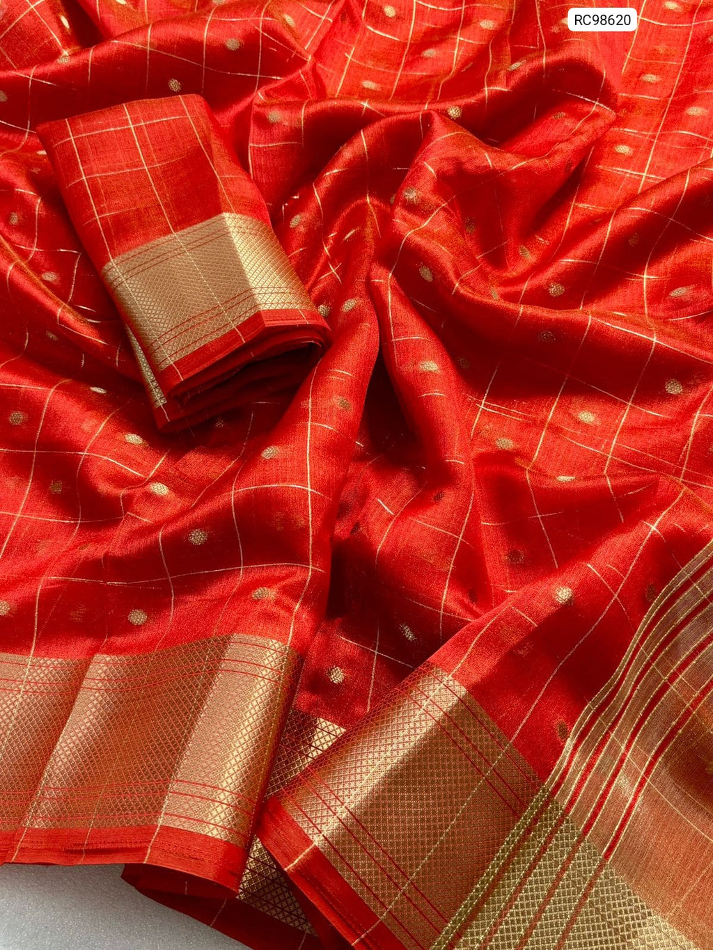 Premium Simar Silk Chex Saree