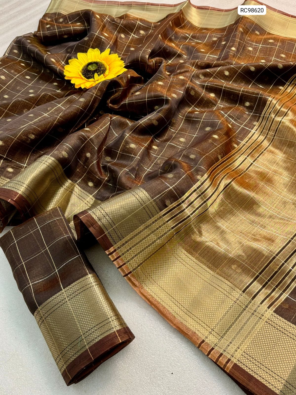 Premium Simar Silk Chex Saree