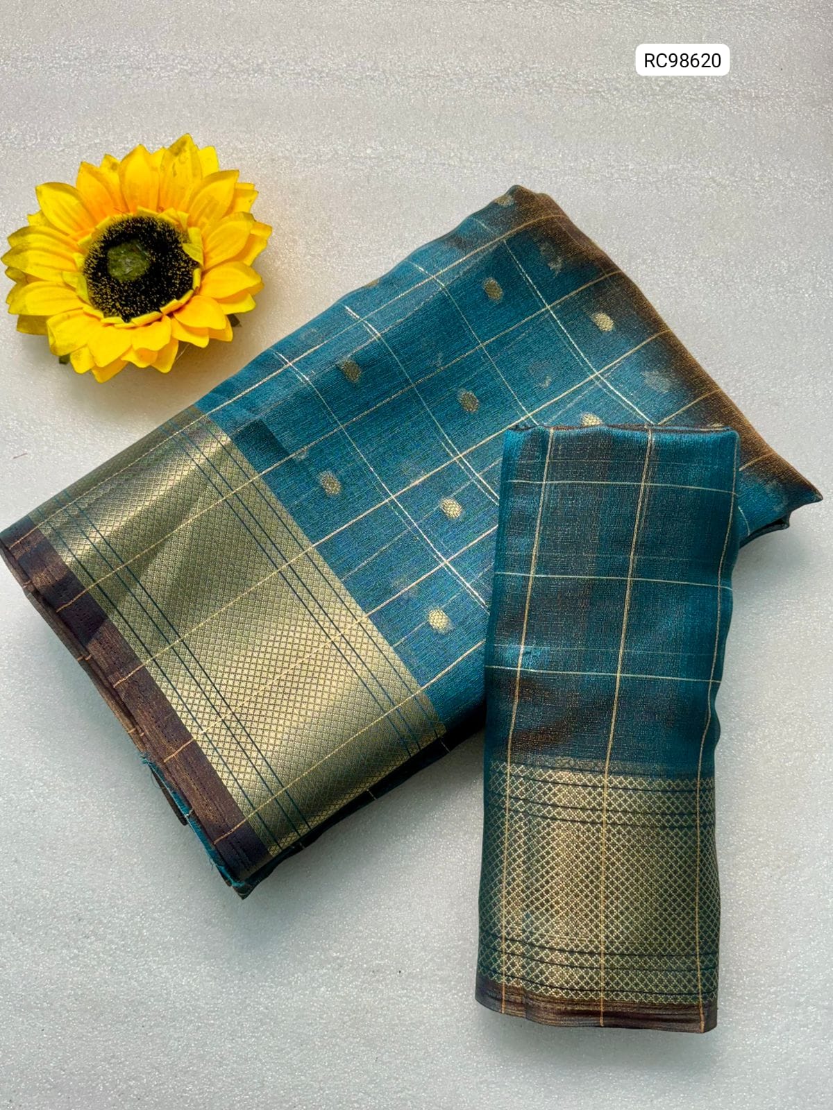 Premium Simar Silk Chex Saree